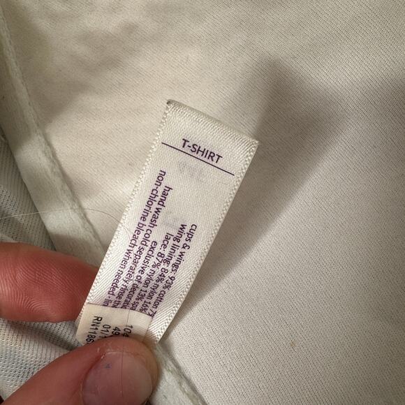 Cacique 44F Floral Lace Racerback Front Close T-Shirt Bra Lane Bryant - Picture 3 of 4